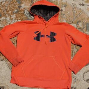 Under Armour ColdGear Hoodie fleece lined  Size S hunter orange